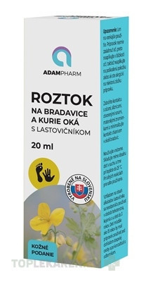 ADAMPharm ROZTOK NA BRADAVICE A KURIE OKÁ