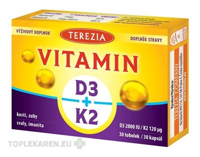 TEREZIA VITAMÍN D3 2000 IU + K2 120 μg
