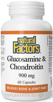 Natural Factors Glukozamín+Chondroitín 900 mg