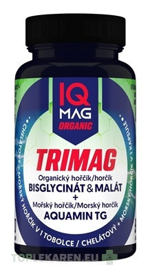IQ MAG Organic TRIMAG HORČÍK + vitamín B6