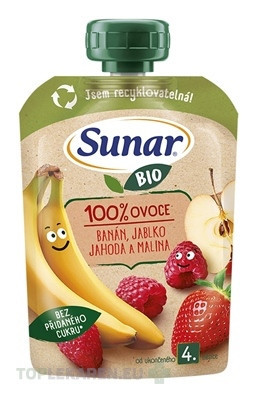 Sunar BIO Banán Jablko Jahoda Malina