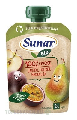Sunar BIO Jablko Hruška Marakuja