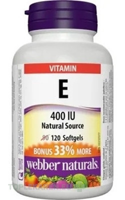 Webber Naturals Vitamín E 400 IU