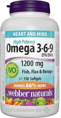 Webber Naturals Omega 3-6-9 1200 mg