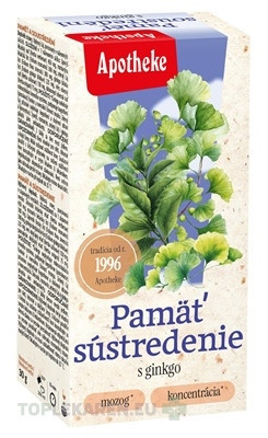 APOTHEKE PAMÄŤ A SÚSTREDENIE  s ginkgo