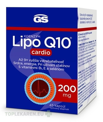 GS Koenzým Lipo Q10 200 mg cardio