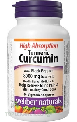 Webber Naturals Kurkumín s čiernym korením