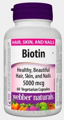 Webber Naturals Biotín 5000 µg