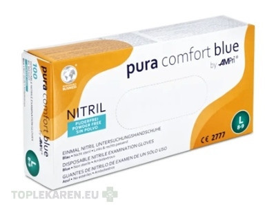 AMPri Pura Comfort Blue Nitrilové rukavice