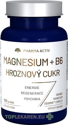 Pharma Activ MAGNESIUM + B6 Hroznový cukor