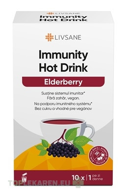 LIVSANE IMMUNITY Horúci nápoj Čierna baza