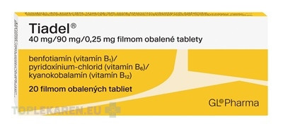 Tiadel 40 mg/90 mg/0,25 mg