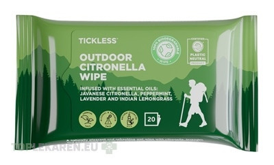 TICKLESS OUTDOOR CITRONELLA WIPE