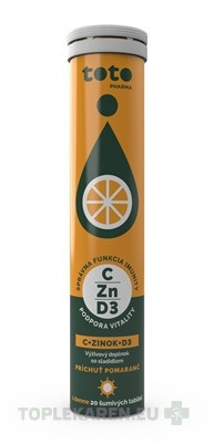 TOTO VITAMÍN C + ZINOK + VITAMÍN D3
