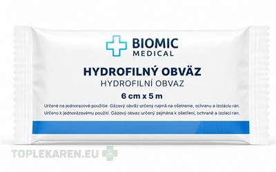 BIOMIC Obväz hydrofilný sterilný