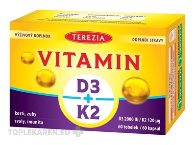 TEREZIA VITAMÍN D3 2000 IU + K2 120 μg