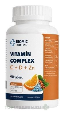 BIOMIC VITAMÍN complex (C+D+Zinok)