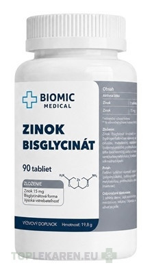 BIOMIC ZINOK bisglycinát15 mg