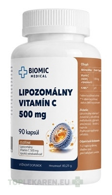 BIOMIC VITAMÍN C 500 mg lipozomálny
