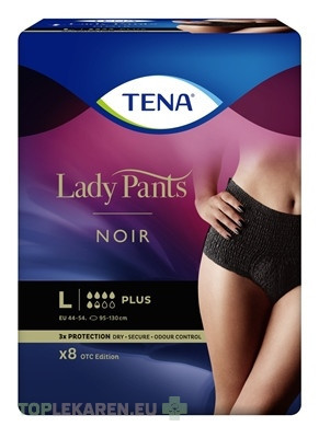 TENA Lady Pants Plus Noir L
