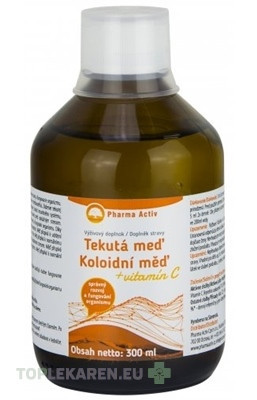 Pharma Activ Tekutá meď + vitamín C
