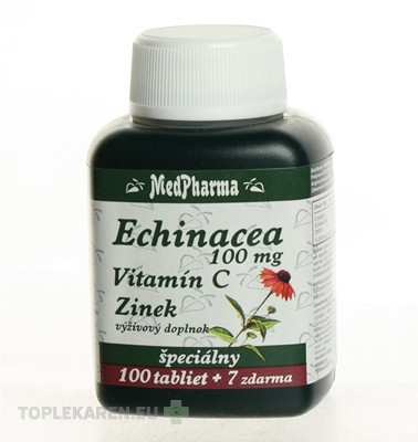 MedPharma ECHINACEA 100MG, VITAMÍN C, ZINOK