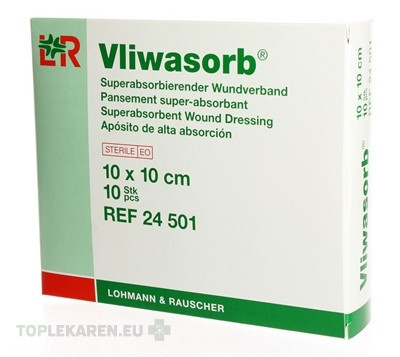 VLIWASORB Krytie na rany 10x10 cm