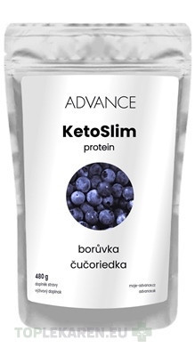 ADVANCE KetoSlim protein - príchuť čučoriedka