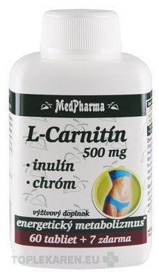 MedPharma L-CARNITÍN 500 MG + INULÍN + CHRÓM