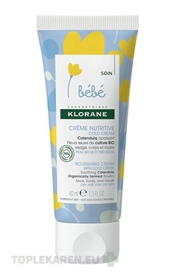 KLORANE BEBE CRÈME NUTRITIVE COLD CREAM