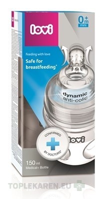LOVI fľaša Medical+ Aktívne satie Super vent 150ml