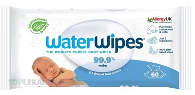 WATER WIPES Baby 100% bio odbúrateľné obrúsky