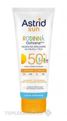 ASTRID SUN Rodinné mlieko na opaľovanie OF 50+