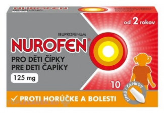 NUROFEN pre deti čapíky 125 mg