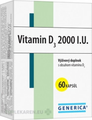 GENERICA Vitamin D3 2000 I.U.