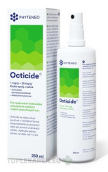 Octicide 1 mg/g + 20 mg/g dermálny roztokový sprej