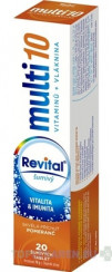 Revital multi 10 vitamínov + vláknina šumivý