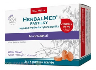 HERBALMED PASTILKY pri nachladnutí - Dr.Weiss