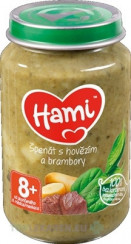Hami príkrm Špenát s hovädzím a zemiakmi