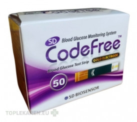 Prúžky testovacie ku glukomeru SD CodeFree