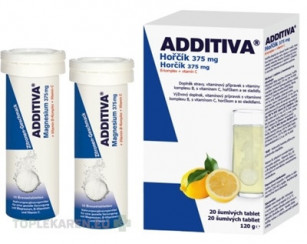 ADDITIVA Horčík 375 mg + B-Komplex + Vitamín C