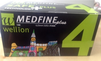 Wellion MEDFINE plus PENNEEDLES 4 mm, 32G