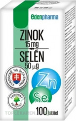 EDENPharma ZINOK 15 mg + SELÉN 50 µg