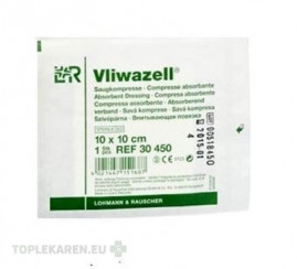 VLIWAZELL KOMPRESY SAVÉ STERILNÉ 10x10cm