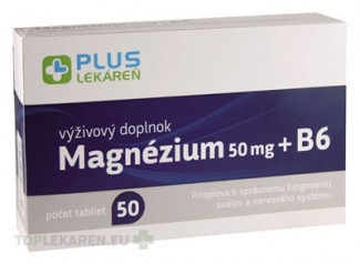 PLUS LEKÁREŇ Magnézium 50 mg + B6