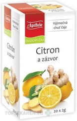 APOTHEKE PREMIER SELECTION ČAJ CITRÓN A ZÁZVOR