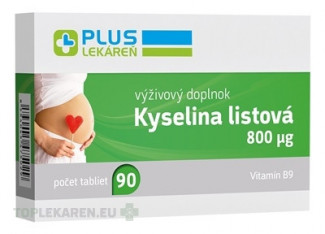 PLUS LEKÁREŇ Kyselina listová 800 μg