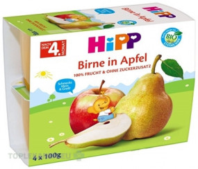 HiPP BIO 100% OVOCIE Jablká s hruškami