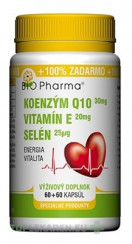 BIO Pharma Koenzým Q10 30mg+Vit.E20mg+Selén 25μg