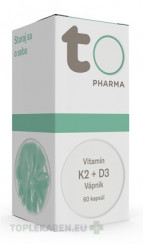 TOTO Vitamín K2 + D3, Vápnik